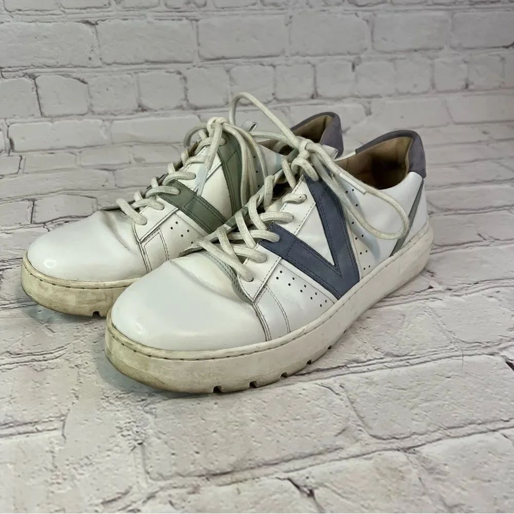 VIONIC SIMASA Womens Comfort Arch Support Sneakers Blue White Leather size 9